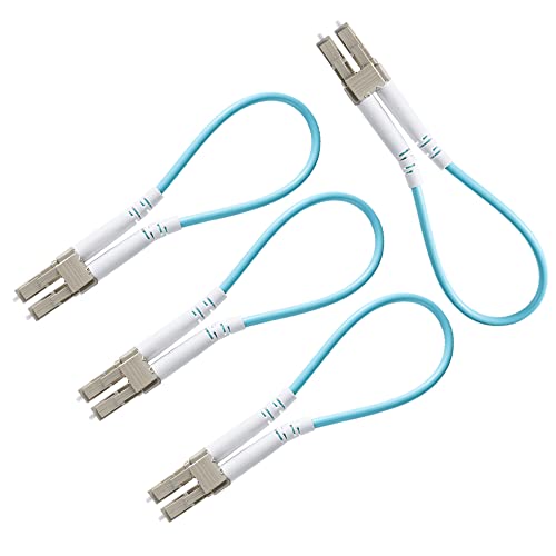 Adaptateur fibre optique OM3 Duplex 50/125 en lot de 4 coupleurs pour jarretière