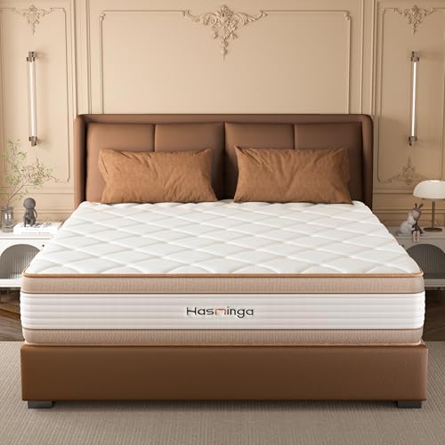 12/14 Inch Medium Firm Gel Memory Foam Hybrid Mattress - Pocket Spring & Cooling Sleep, Motion Isolation, Edge Support, Fire Retardant, Bed in a Box - Full/Queen/King (King (U.S. Standard), 12inch)