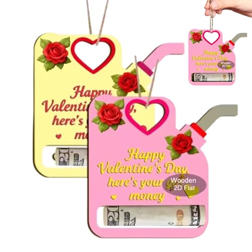 Elegante Clip para Billetes, Accesorio Decorativo para Cartera, de Fiesta con diseño de Madera, decoración de Regalo con Detalles Festivos, Accesorio de con Acabado Premium, Recuerdo de ev