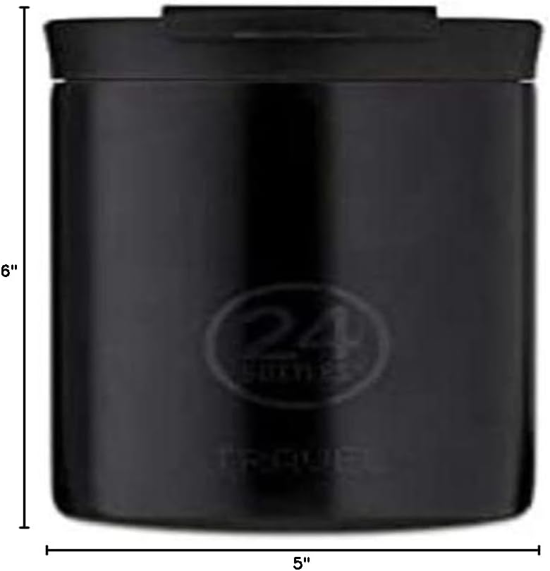 24 Bottles Travel - Tumbler 12oz/20oz, Thermos for the Office and Travelling, 100% Leak Proof for Coffee and Tea (6 Hours Hot and 12 Hours Cold Beverages), Made of Stainless Steel, Italian Design image 2