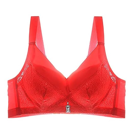 Xuuuulianxz kvinnors bras, Spets bh tråd gratis plus storlek bh för kvinnor stor storlek push up underkläder trådlös rosa bralett stor storlek underkläder (Bands Size : 44, Cup Size : C)