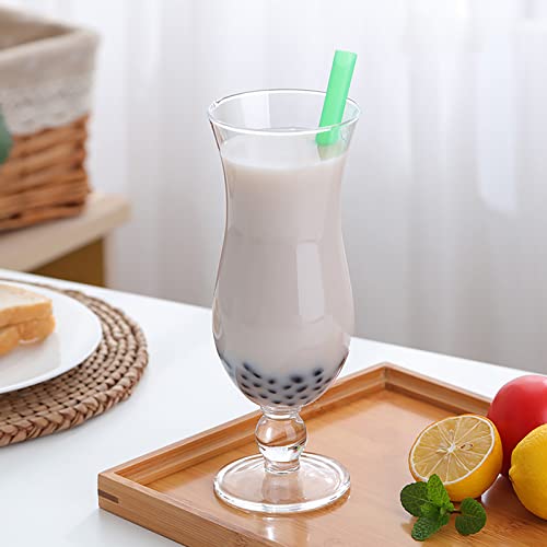 Yesland 6 Pcs Hurricane Glass - 13.5 Oz Break-Resistant Plastic Pina Colada Cocktail Glasses Clear Tulip Drinking Cups For Drinking Cocktails, Full-Bodied Beer, Juice, Tropical Drinks, Water -Patent #TOP5