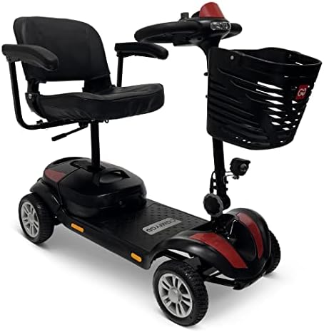 Electric Mobility Scooter Z-4 for Adults Seniors - Battery Powered Motor, Foldable, Removable Parts Airline Cruise Approved Weight Capasity 330 lbs (30+ Mile - Super Seat)