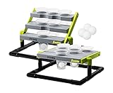 Franklin Sports Stadium Cup Pong Set - Jumbo 6 Cup Pong Game Set with Cups + Stand - Fun Indoor + Outdoor Tailgate Game