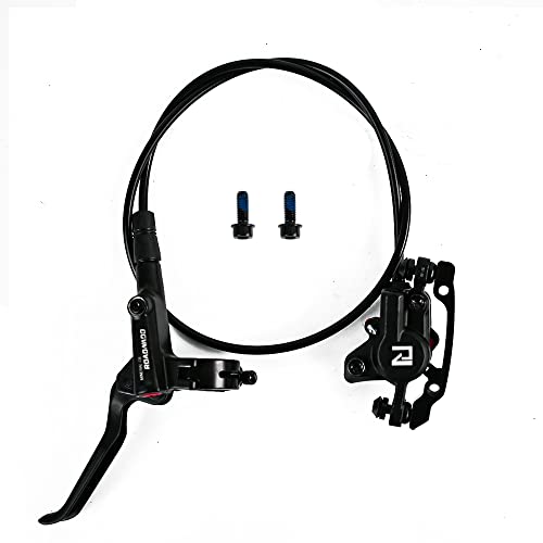 ROADNADO Bicycle Hydraulic Disc Brake Set Mountain Bike Hydraulic Disc Brake Set 160 mm Front 800 mm Rear 1400 mm Aluminium Alloy Oil Brake High Brake Compatibility for Universal