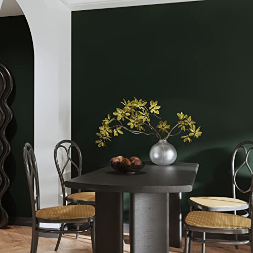 Papier peint vert foncé pour chambre à coucher et rénovation d'armoire