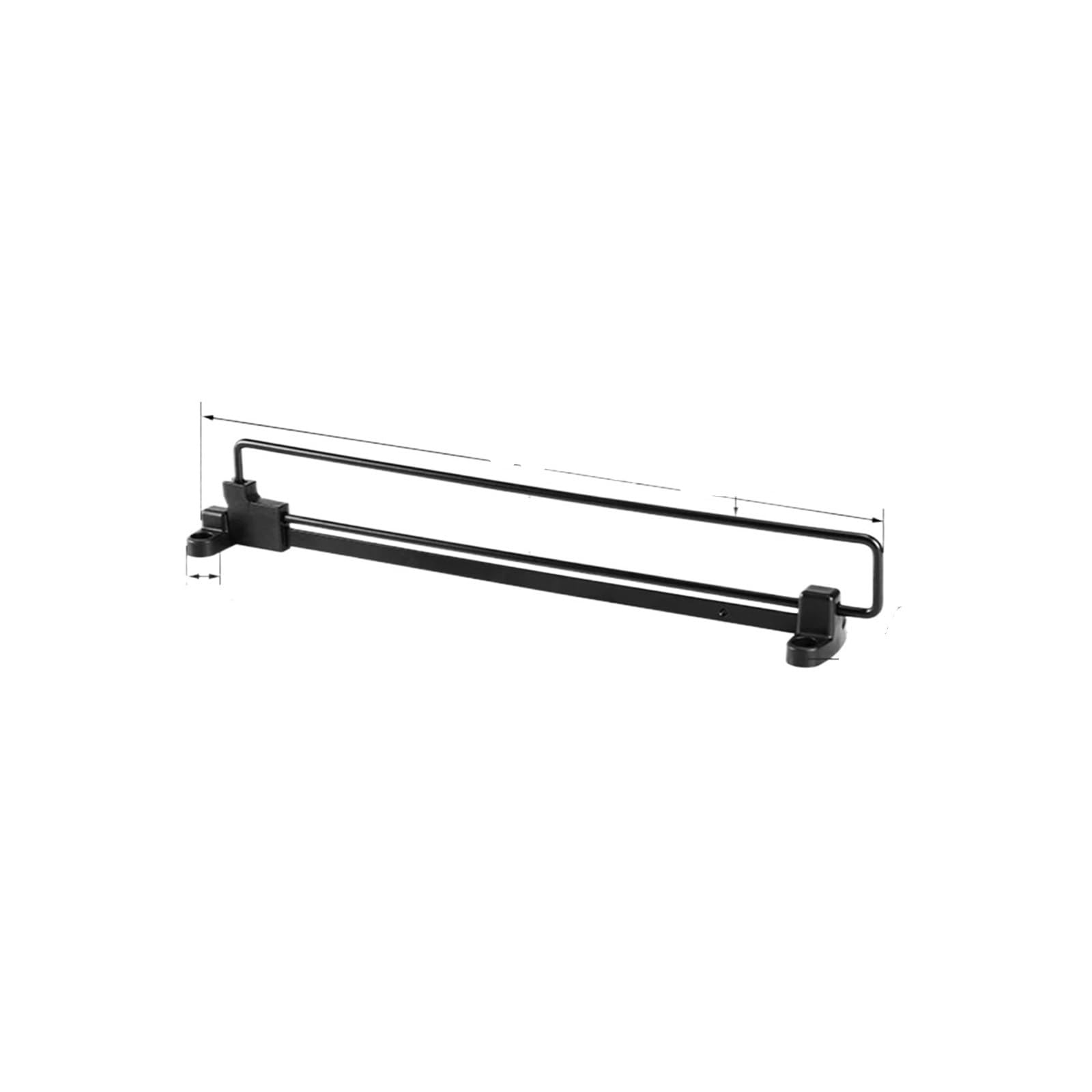 Pull Out Clothes Rail 2Pcs Adjustable Clothes Rails Wardrobe Pull Out Retractable Cabinet Hanger Closet Rod Rail Organizer Rack Rods(350mm)