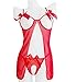 Papaya Wear Cupless and Crotchless Babydoll Lingerie Mesh Chemise
