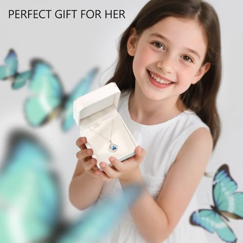 Butterfly Sterling Silver Crystal Jewelry for Women | Birthday Gifts for Her, Mom & Wife | Hypoallergenic for Sensitive Skin | Gift Packaging Included2