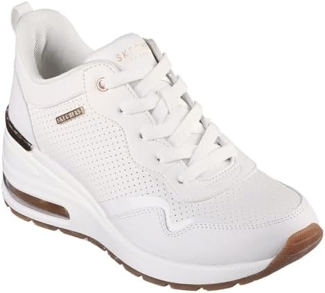 Skechers Women's Million Hotter AIR Sneaker, White, 6.5 | Image 1