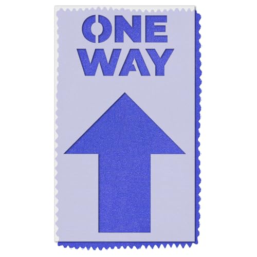 Stencil Stop One Way Directional Flow Signage Stencil - Reusable for DIY Projects, Painting, Drawing, Crafts - 14 Mil Mylar Plastic (6.75 X 12 inches)