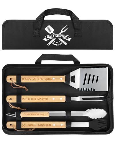 Coralogo 4-Piece BBQ Grill Tools Set