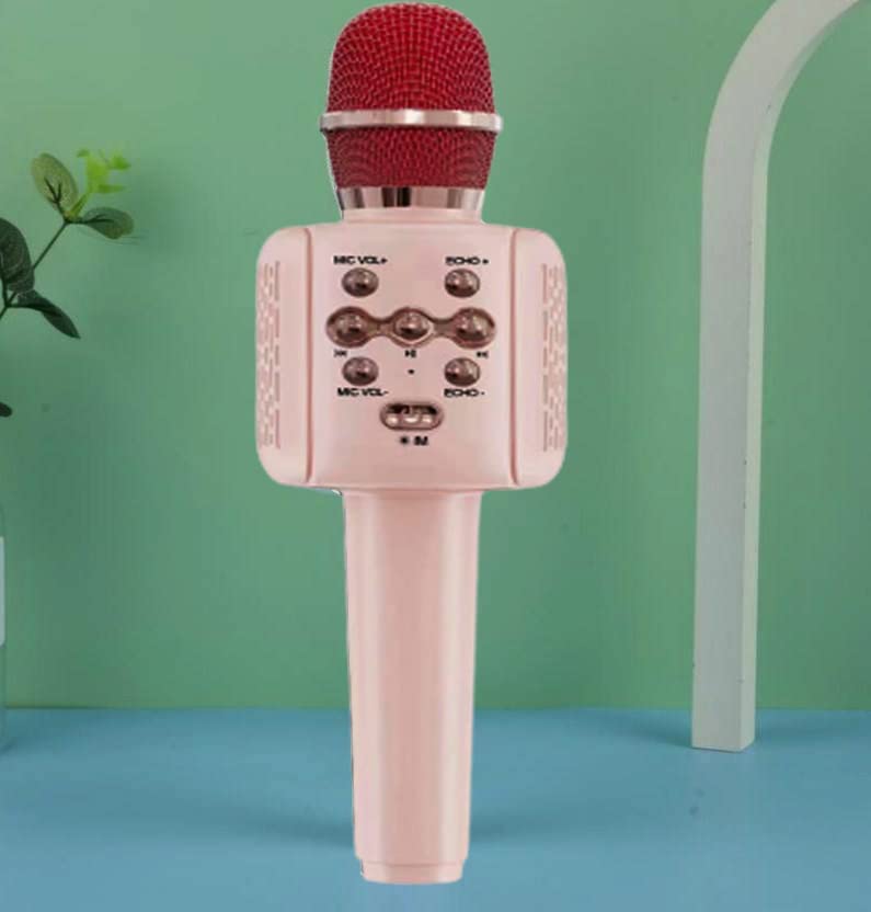 Image of VRJTEC Kids Wireless Karaoke Microphone | Bluetooth Singing Mic with Built-in Speaker, Echo, Rechargeable & Portable Handheld Toy Mic for Boys & Girls | Birthday Gift & Home Party Fun