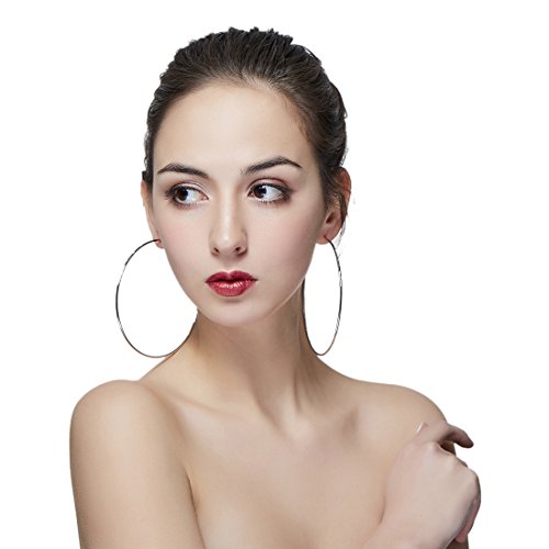 Hypoallergenic Extra Large Basketball Hoop Earrings for Women Men - Big Thin Hoop Earrings4