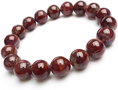 Natural Cacoxenite Auralite 23 Gemstone Crystal Round Bead Bracelet