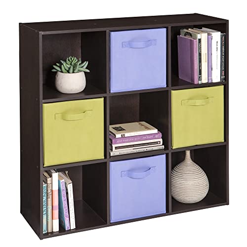 image for ClosetMaid Cubeicals 9 Cube Storage Shelf Organizer Bookshelf, Stackab