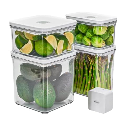 VAKUEN Premium Airtight Food Storage Containers & Vacuum Sealer Machine Set Cover