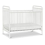 Namesake Abigail 3-in-1 Convertible Metal Crib in Washed White, Greenguard Gold Certified