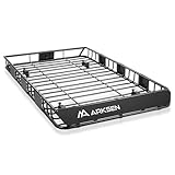ARKSEN 64 x 39 x 5 Inch Upgrade Universal Roof Rack - 150Lbs Capacity Heavy Duty Rooftop Cargo Carrier with Extension for Car, SUV & Pickup, Durable Steel, Easy Install, Spacious Storage