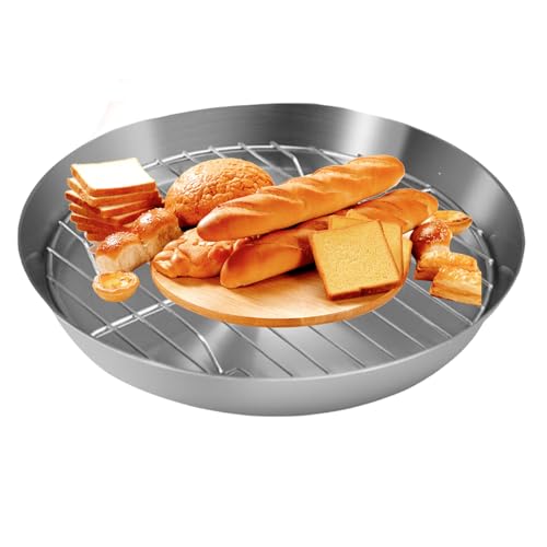 Bac de vidange de cuisson, plat de cuisson en acier inoxydable,Égouttoir pour de cuisson | Épaissir la grille à vapeur filtre anti-goutte à huile poêle à frire égouttoir à huile grille à frire Uozonit