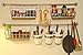 Ikea Bygel kitchen organizer set, rail and 10 hooks, silver