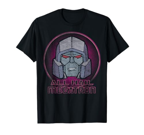 Transformers All Hail Megatron Retro Portrait Logo T-Shirt Small
