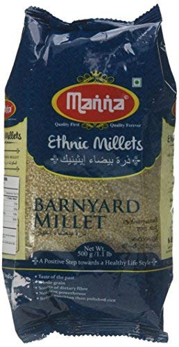 Manna ,Ethnic Millets - BARNYARD Millet - Pack of 2 (Twin pack - 1.1lb x2 )
