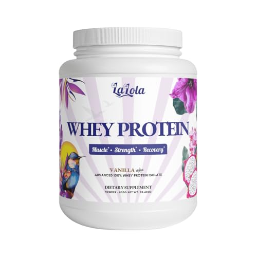 LaLola Whey Protein Isolate – Vanilla Flavor – 22g Protein,