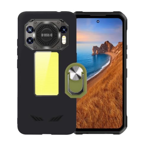 CongJiaLingXi�P�[�X�K�p ��Oukitel WP61 Ti (6.78") �����O�T�|�[�g�A�_�炩���V���R�[���V�F���̏_��ȃo���p�[�h�Ռ�TPU�ی�J�o�[�������,�O���[��