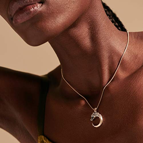 John Hardy Women's Legends Naga Silver Pendant- On 1.2Mm Box Chain Necklace In Brushed Finish With Blue Sapphire Eyes, Size 16-18 Adjustable #TOP1
