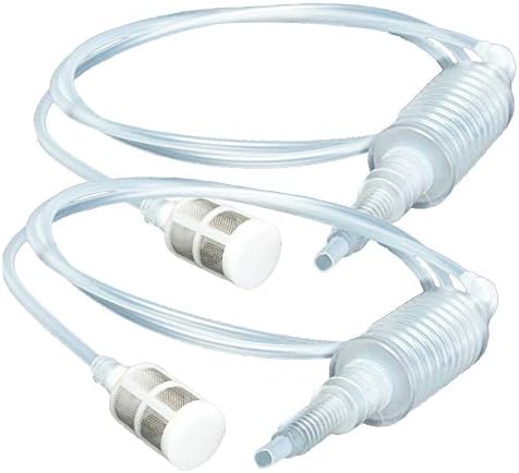 2 Pack 6.3 ft Siphon Tube Pipe Hose For Homemade Wine Beer Making Brewing Equipment by MUGLIO