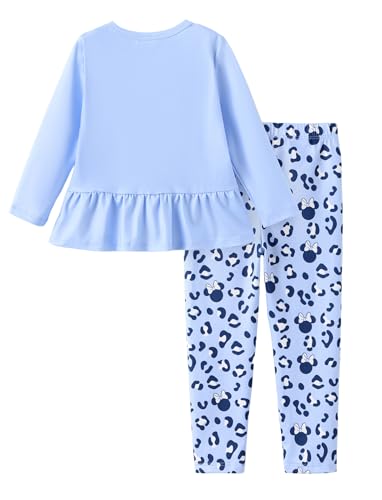 Image of Disney Minnie Mouse Frozen Princess Marvel Toddler Girls Clothes Long Sleeve Sweatshirt + Leggings 2pcs Outfits Set 2-6Y