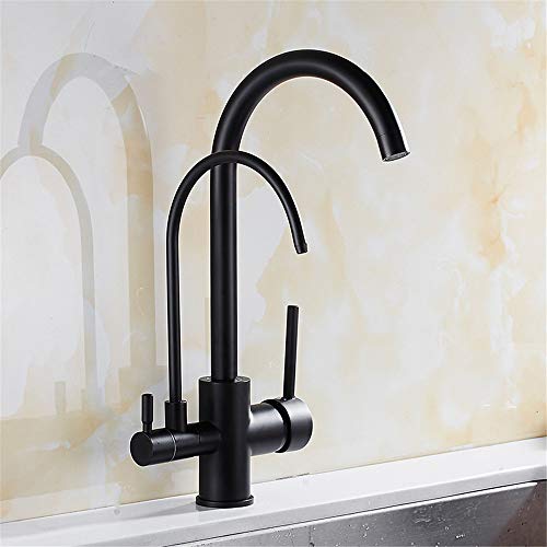 Mitigeur d'eau chaude et froide avec robinet de cuisine filtre intégré anti-calcaire