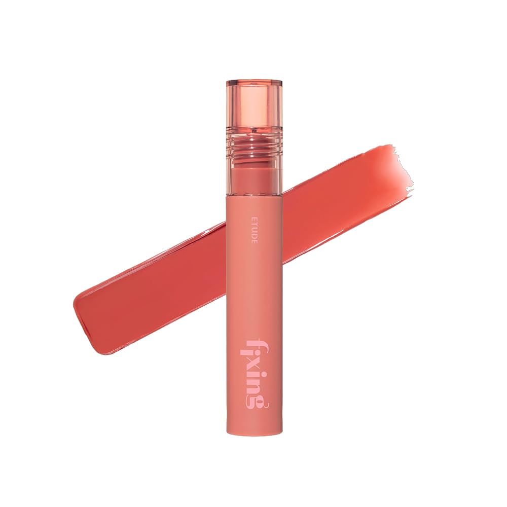 ETUDEFixing Tint #19 Coral Breeze (4g) | Long Lasting High Pigmented Liquid Lipstick | Waterproof Lightweight Matte Finish Lip Stain | Full Coverage | Korean Makeup, Kbeauty