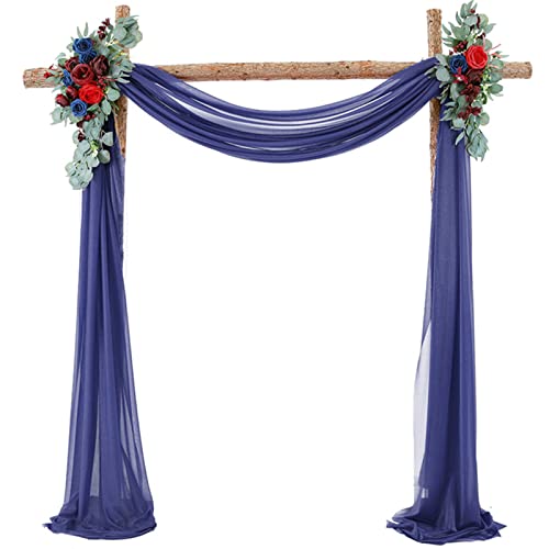 Mariage Arche 70*550cm, Voilage Mariage Boheme, Arche Mariage Tulle, Deco Mariage Champetre, Tenture Mariage Plafond, Souple Draperie Elégant Romantiques...