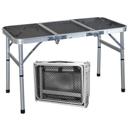 Portable Folding Outdoor Camping Table – 2FT Lightweight Small Foldable Table for Camping, Picnic, BBQ, Travel & Outdoor Cooking – Compact, Collapsible & Durable Camp Tables with Adjustable Height