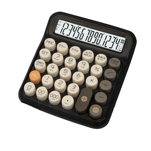 Image of Arsenio New Colorful Mechanical Calculator Easy to Press Button 12 Digit Large Display Calculator for School Office Business Home (Multicolor) (Design-07)