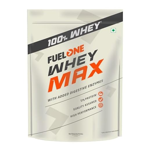 FUELONE Whey Max (Chocolate, 1kg / 2.2lbs) | Whey Protein Concentrate & Whey Protein Isolate | 27g Protein