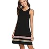 Romwe-Womens-Summer-Boho-Sleeveless-Embroidered-Hem-Loose-Casual-Tank-Dress ROMWE Women's Summer Boho Sleeveless Embroidered Hem Cotton Loose Casual Tank Dress Black L