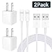 iPhone Charger, 2 Sets iPhone Charger Wire Data Sync Charging Cord Compatible with iPhone X/8 Plus/7 Plus/6s/6 Plus/6s Plus/5/5s/5c/XS/XR/XS Max[2-Pack]