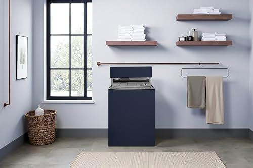 Image of Stylista Polyester Washing Machine Cover Compatible for Godrej 7.5 KG Fully-Automatic Top Loading WTEONALLUREEC7.5ROGRCAN, Blue