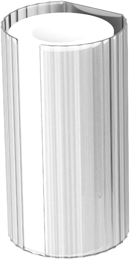 Clear Paper Towel Dispenser Wall Mount - Waterproof PET Towel Holder Box for Kitchen Bathroom, No Drill Installation Space Saving Design(White)