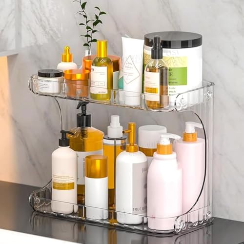 Organizador Suporte 2 Andares Acrílico Cosméticos Banheiro
