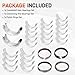 Upgrade STD Main & Rod Bearing Kit w/Piston Rings Compatible with Chevy, GM LS Gen III IV 4.8L 5.3L- LR4 LY2 L20 LM4 LM7 L59 LC9 LY5 V8 Engine 1999-2016 Replace# 2M4978 MS2199 BB253J CB663 41859CP