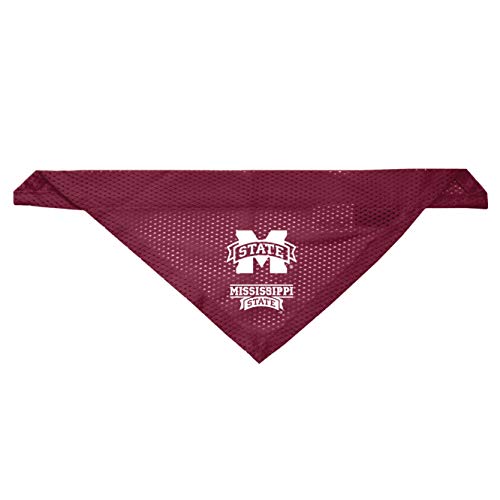 Littlearth Mississippi State Bulldogs Dog Cat Mesh Jersey Bandana L/XL