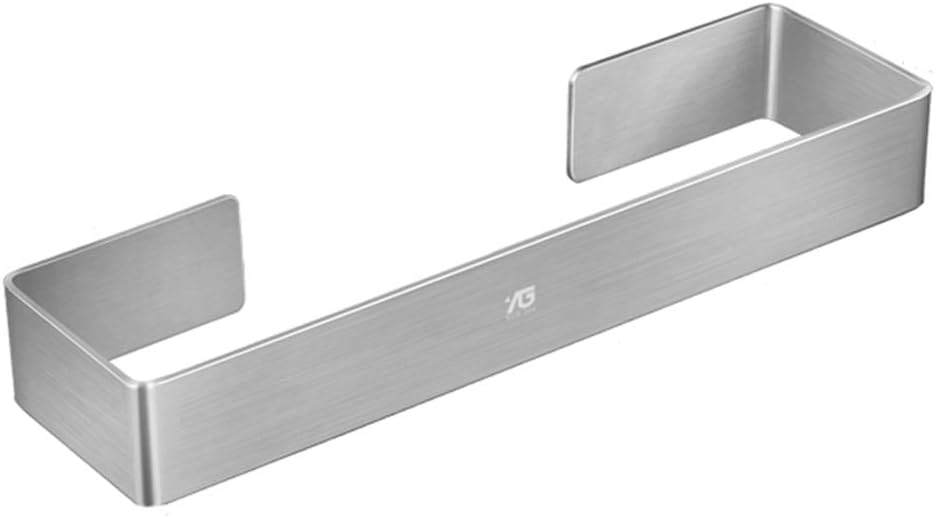 LZDP Simple Cepillado Acero Inoxidable Barra De Toalla Autoadhesivo Varilla única Toallero Barra Montado En La Pared Sin Taladro Estante De Toalla ...