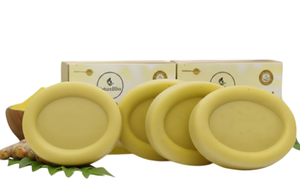 Naturebliss Golden Glow Organic Haldi Besan Handmade Soap – Turmeric & Gram Flour Bath Bar for Brightening, Tan Removal & Clear Skin – Natural Face & Body Cleanser for All Skin Types (Pack Of 4)-image-23