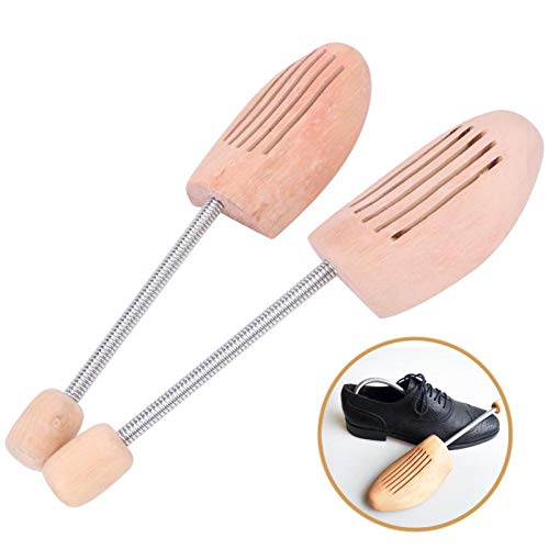 Prático antideformação de madeira 2 peças modelador de sapato protetor de árvore suporte de sapato p