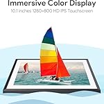 10.1'' Digital Picture Frame with 32GB Storage, Digital Photo Frame with 1280x800 IPS Touch Screen, Share Photos/Videos and Send Best Wishes via Free App - Image 3