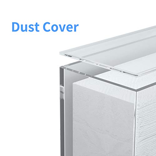 FEMELI Clear Acrylic Paper Towel Dispenser, Wall Mount Or Counter Top Holder for C-Fold Multifold Z-Fold Trifold Paper Towel Hand Napkin with Lid
